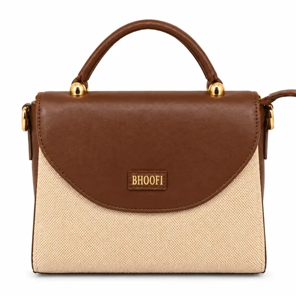 Bhoofi Dual-Tone Structured Crossbody & Handbag